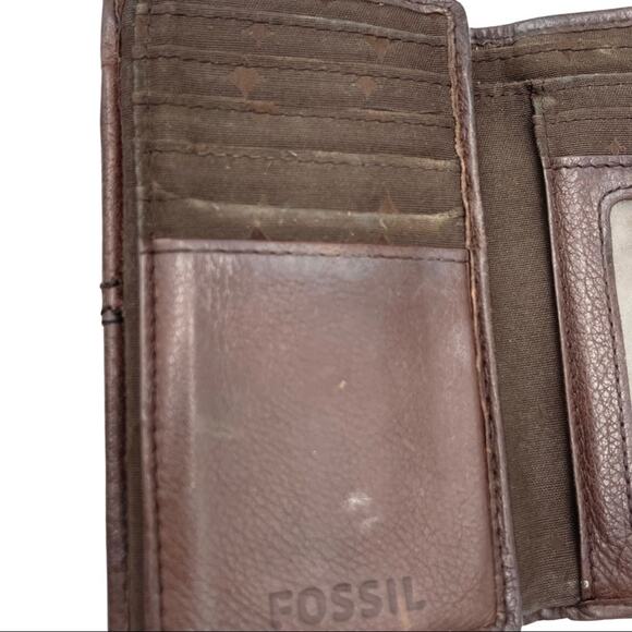 VINTAGE - FOSSIL tri-fold mini wallet card holder - Picture 7 of 12